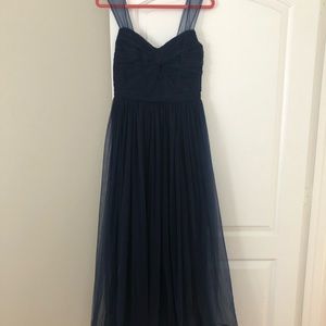 Tulle Navy Blue Maxi